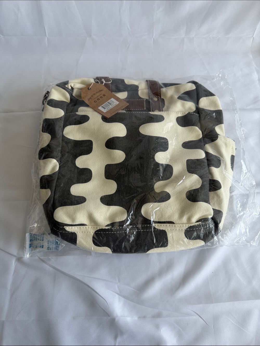 MAIKA "Echo Charcoal" Recycled Canvas Commuter Tote